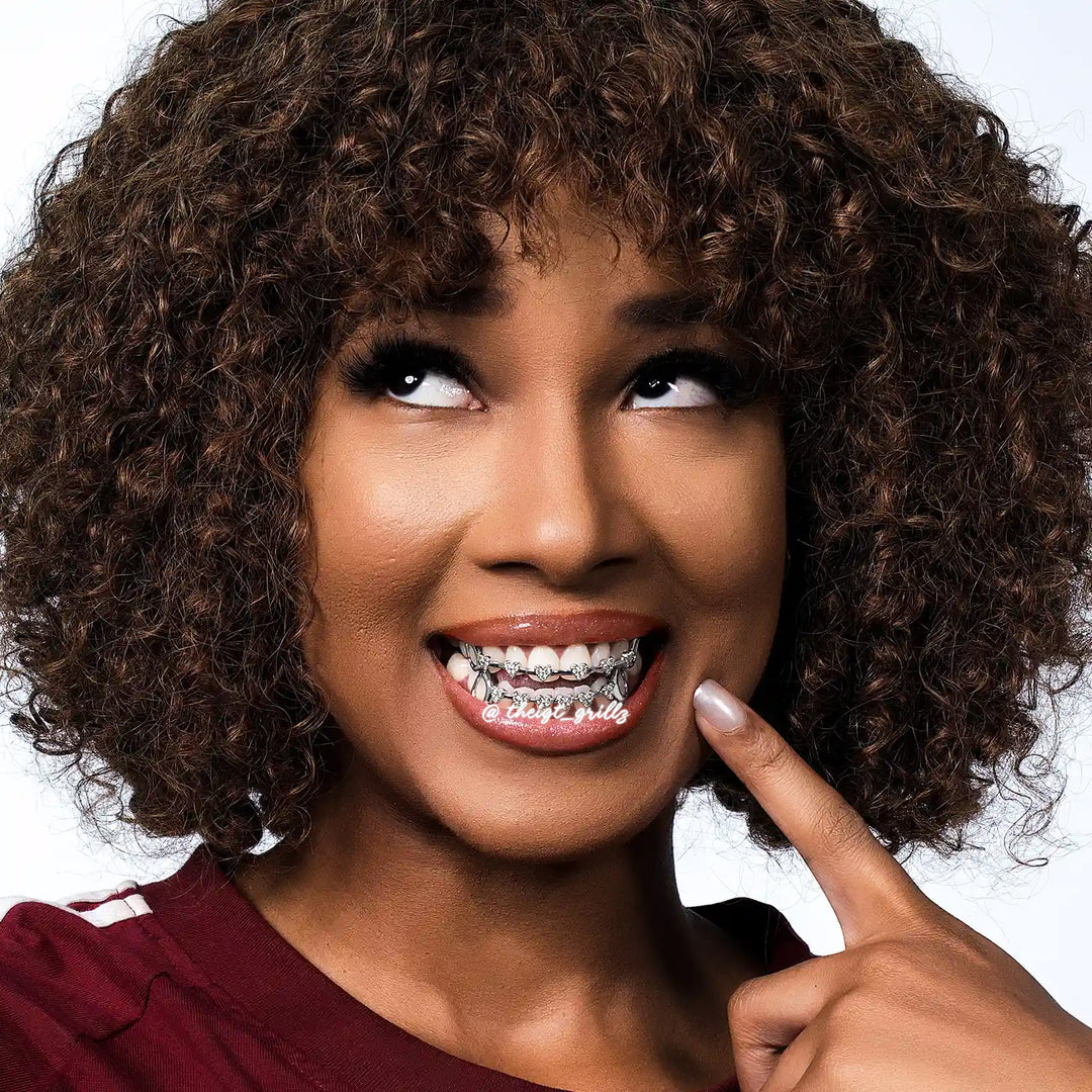 Iced Heart Brace Style Grillz