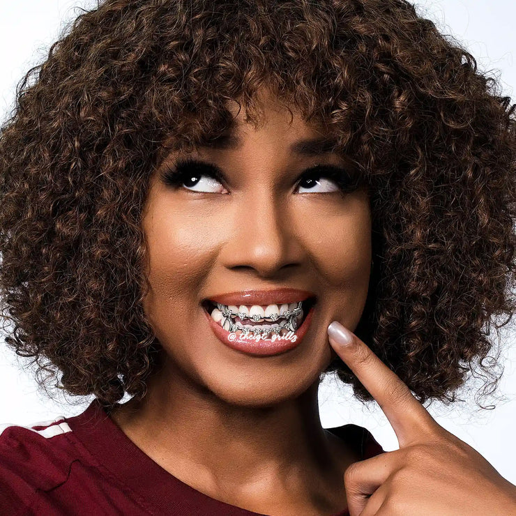 Iced Heart Brace Style Grillz