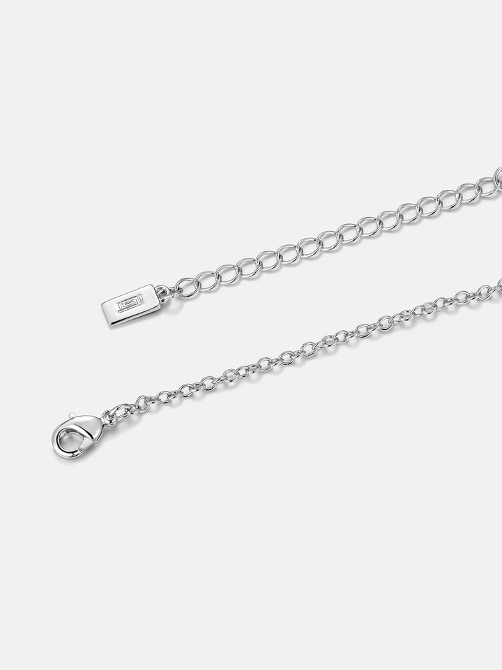 3CT Solitaire Pear Cut Moissanite Adjustable Necklace
