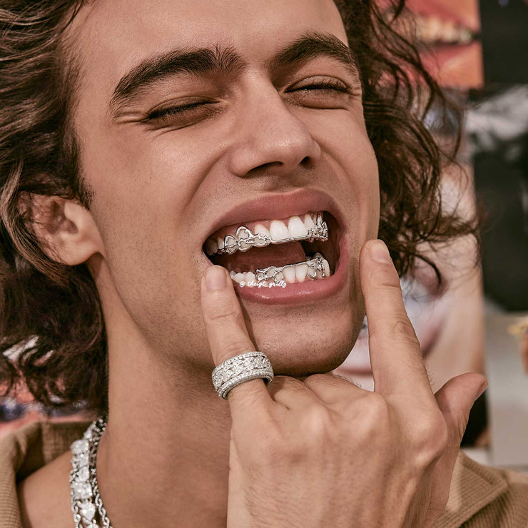 8 Top 6 Bottom Tribal Grillz