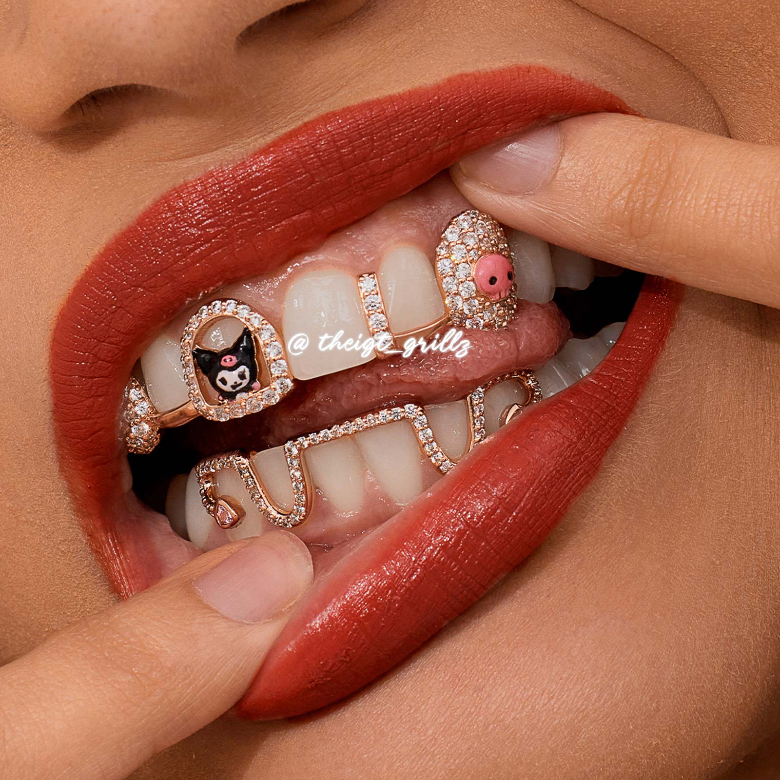 Dark Kawaii Skull Custom Grillz