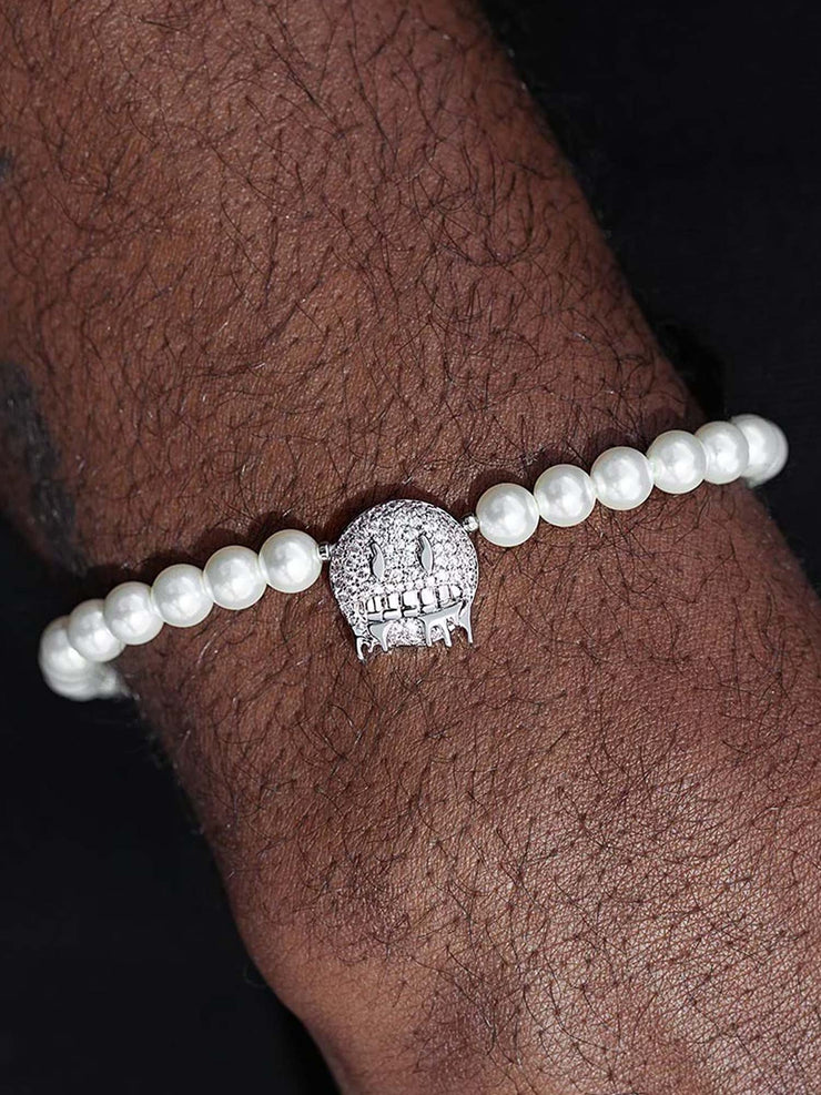 S925 Moissanite Emoji Pearl Bracelet