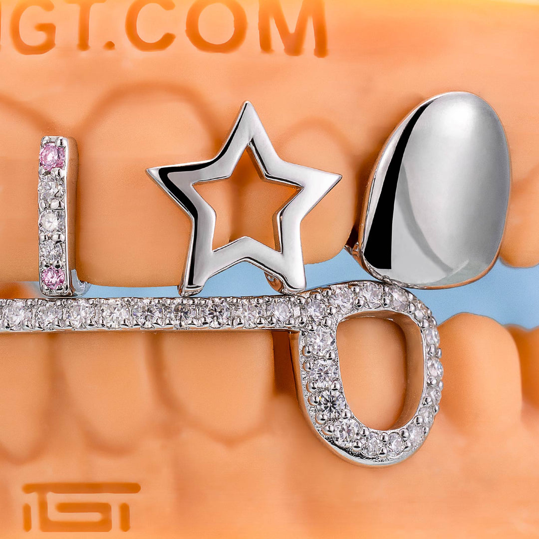 Top Star & Bottom Bar Grillz