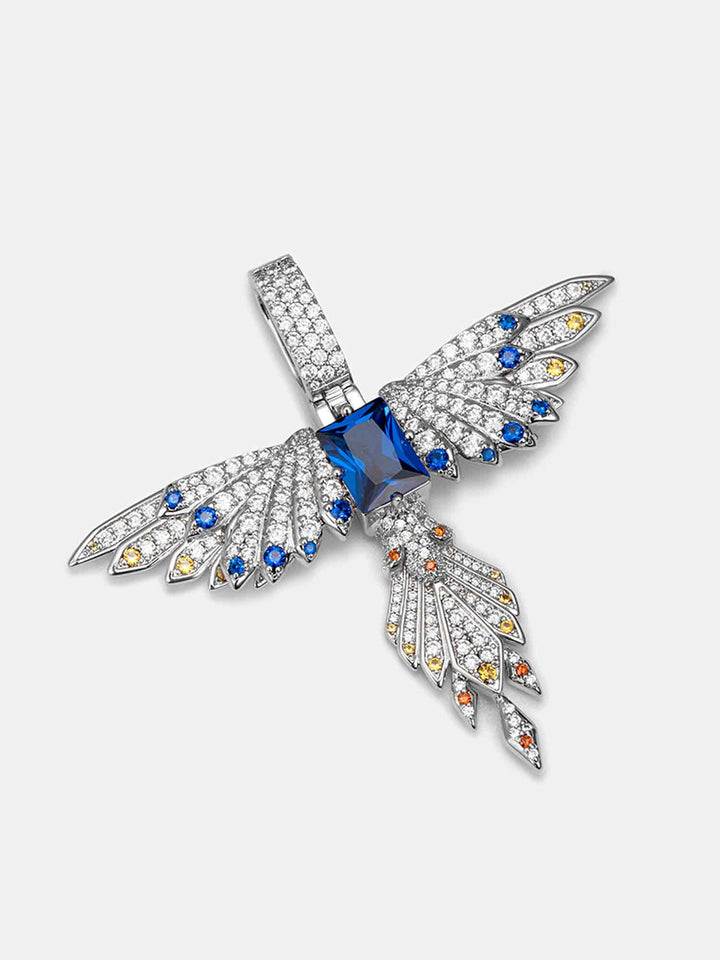 S925 Moissanite Suzaku Pendant