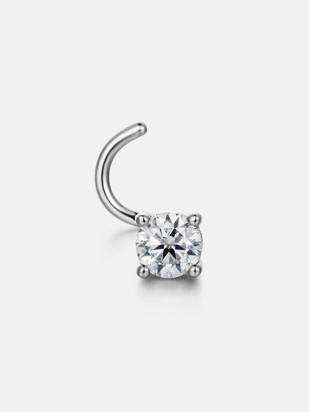 3.5mm S925 Moissanite U Shape Nose Stud