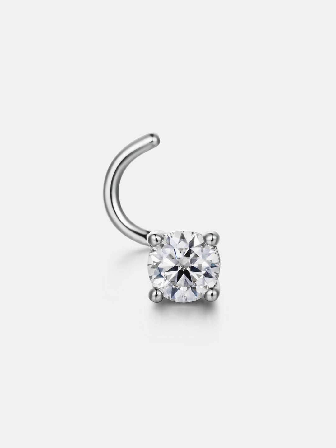 3.5mm S925 Moissanite U Shape Nose Stud