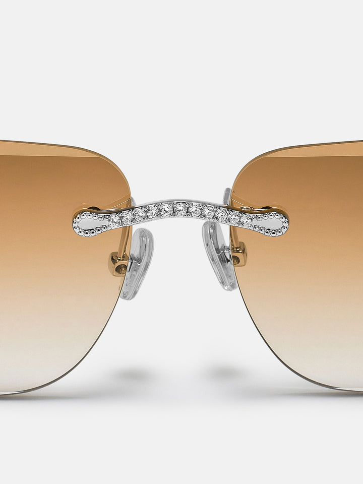 Catholic Cross Moissanite Sunglasses