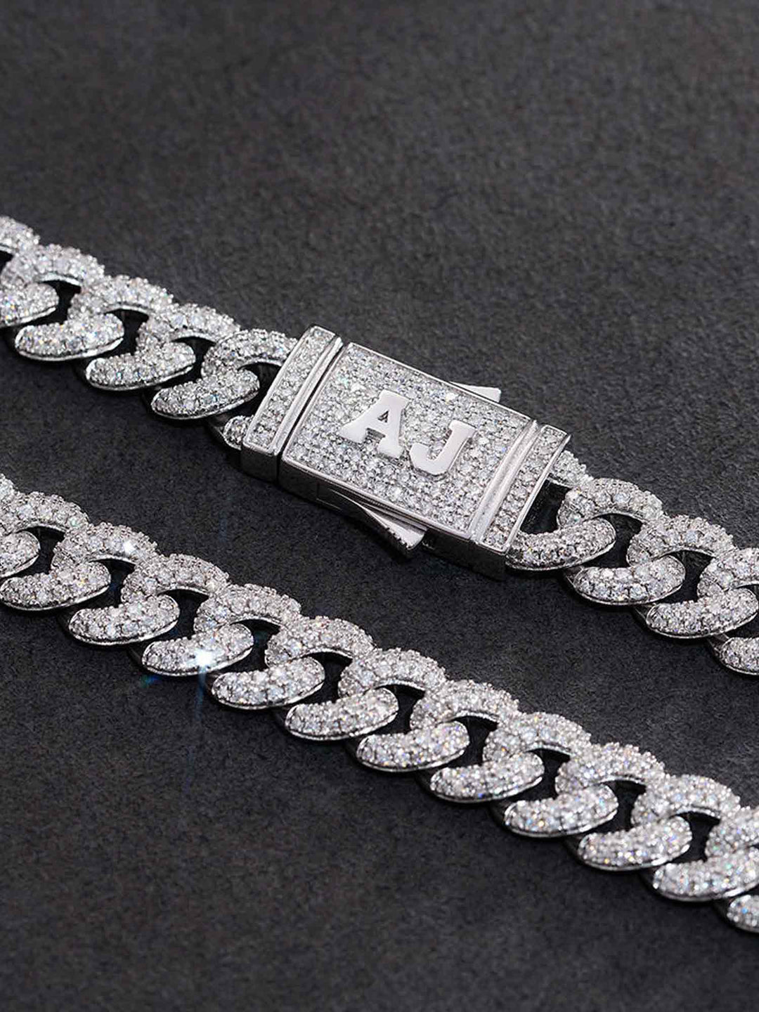 925 Sterling Silver Moissanite Cuban Bracelet