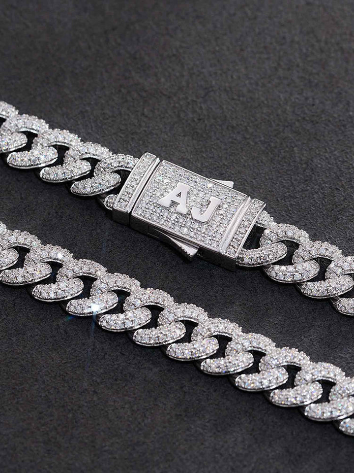 925 Sterling Silver Moissanite Cuban Bracelet