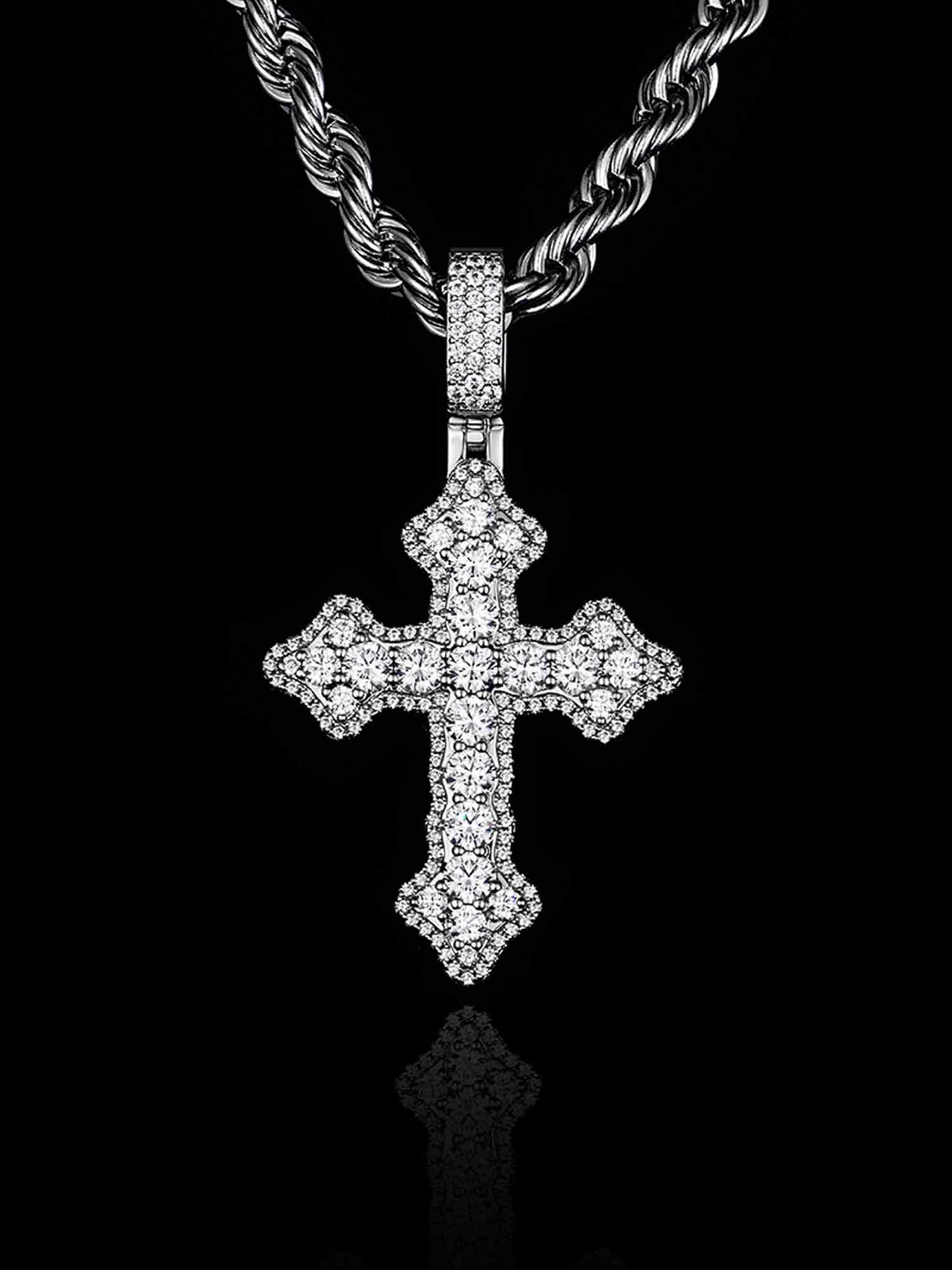 Iced Gothic Cross Pendant – ICEGIANT
