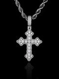 Iced Gothic Cross Pendant