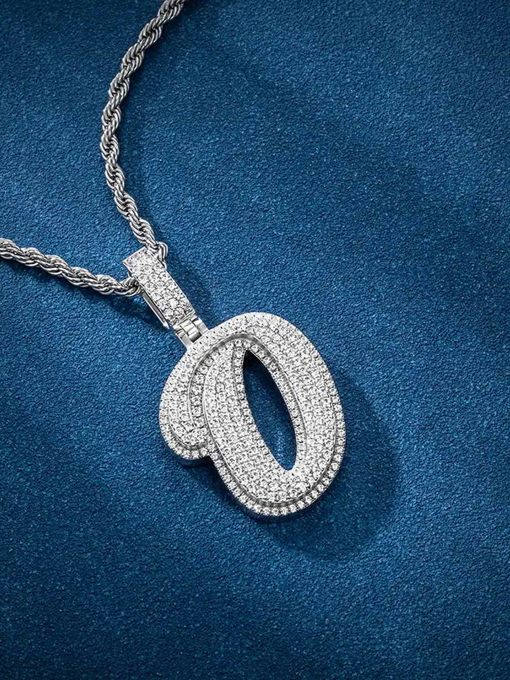 Custom Made O Moissanite Pendant