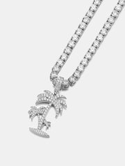 S925 Moissanite Palm Tree Pendant