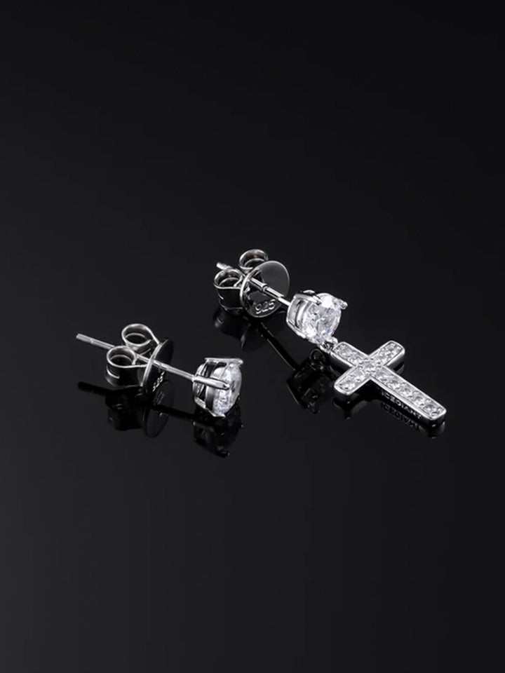 8mm Miami Cuban Chain & Bracelet & 2 Pairs of Earrings Set [4PCS/SET]