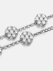 Moissanite Cluster Hexagon Adjustable Bracelet