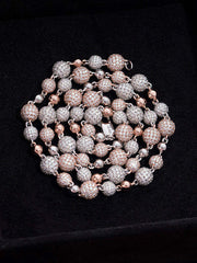 Made To Order Moissanite Iced Ball Chain Or Bracelet