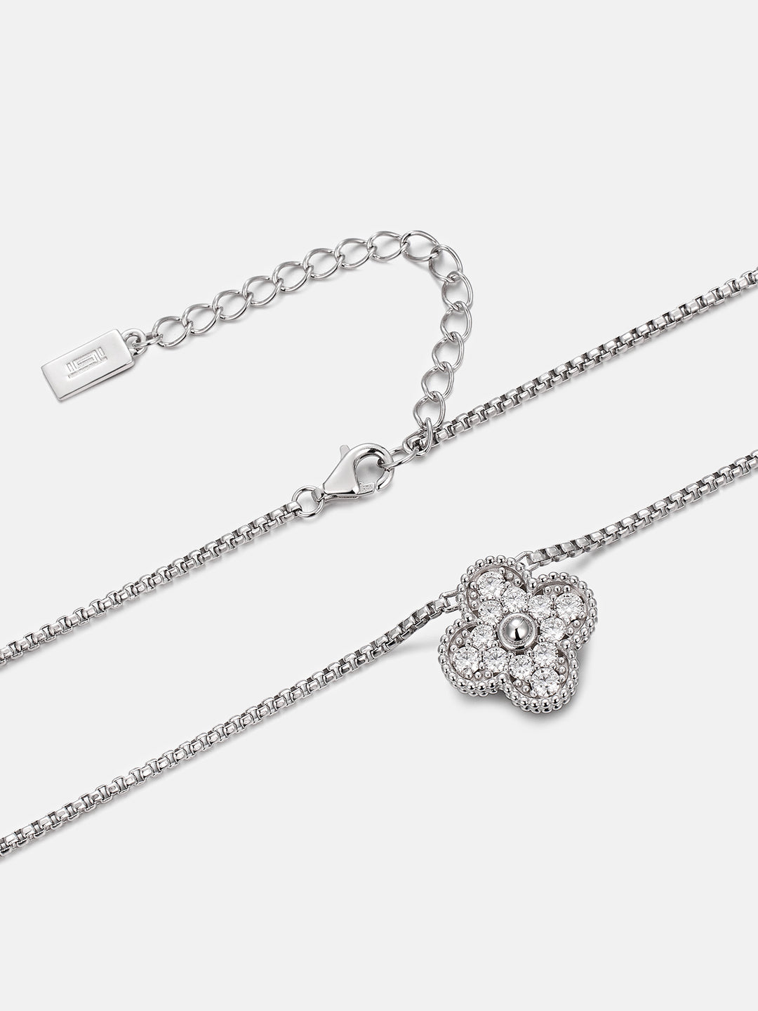 Moissanite Four Leaf Clover Chain