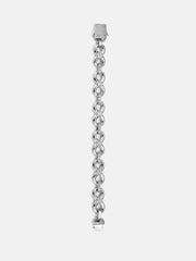 12MM Plain Infinity Bracelet With Moissanite Clasp