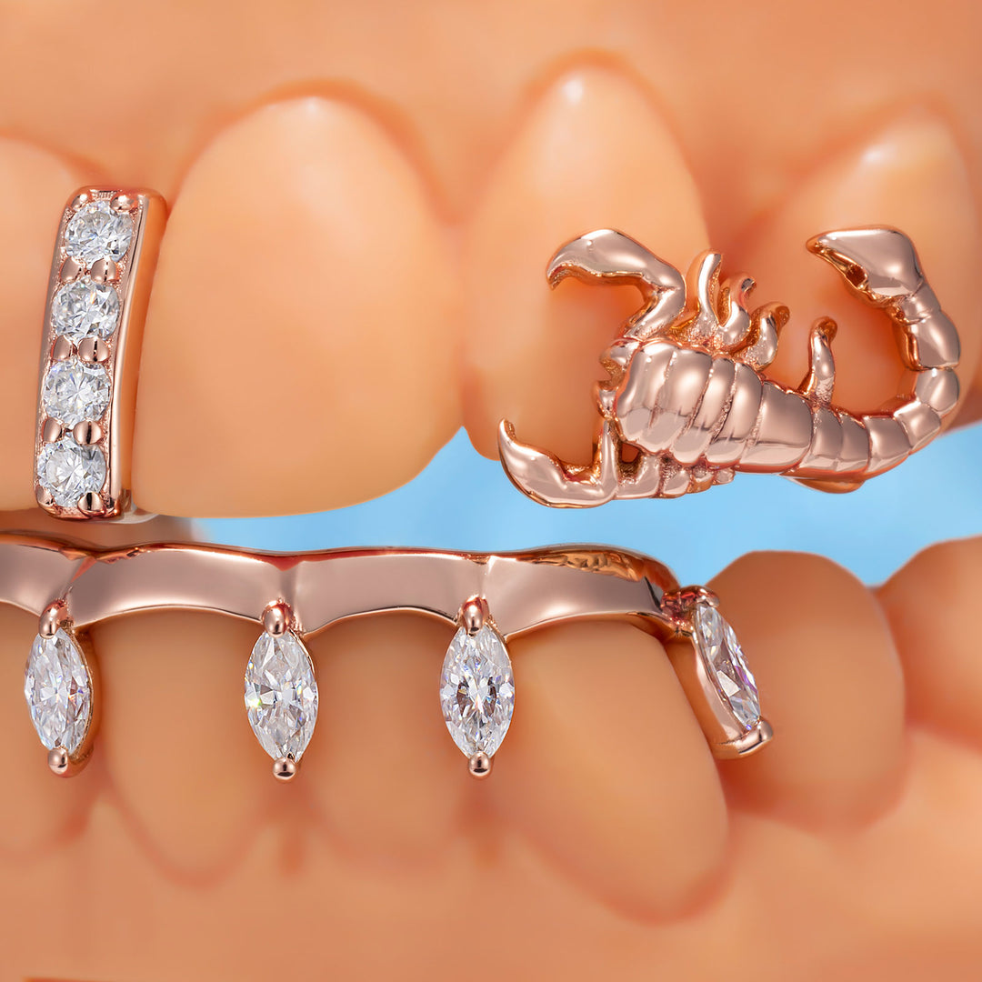 "Scorpio Peony" Marquise Bar Set