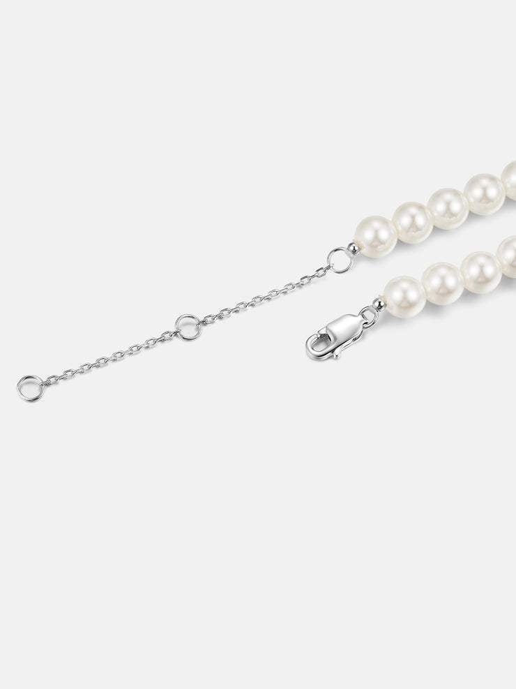 S925 Moissanite Sunflower Pearl Bracelet