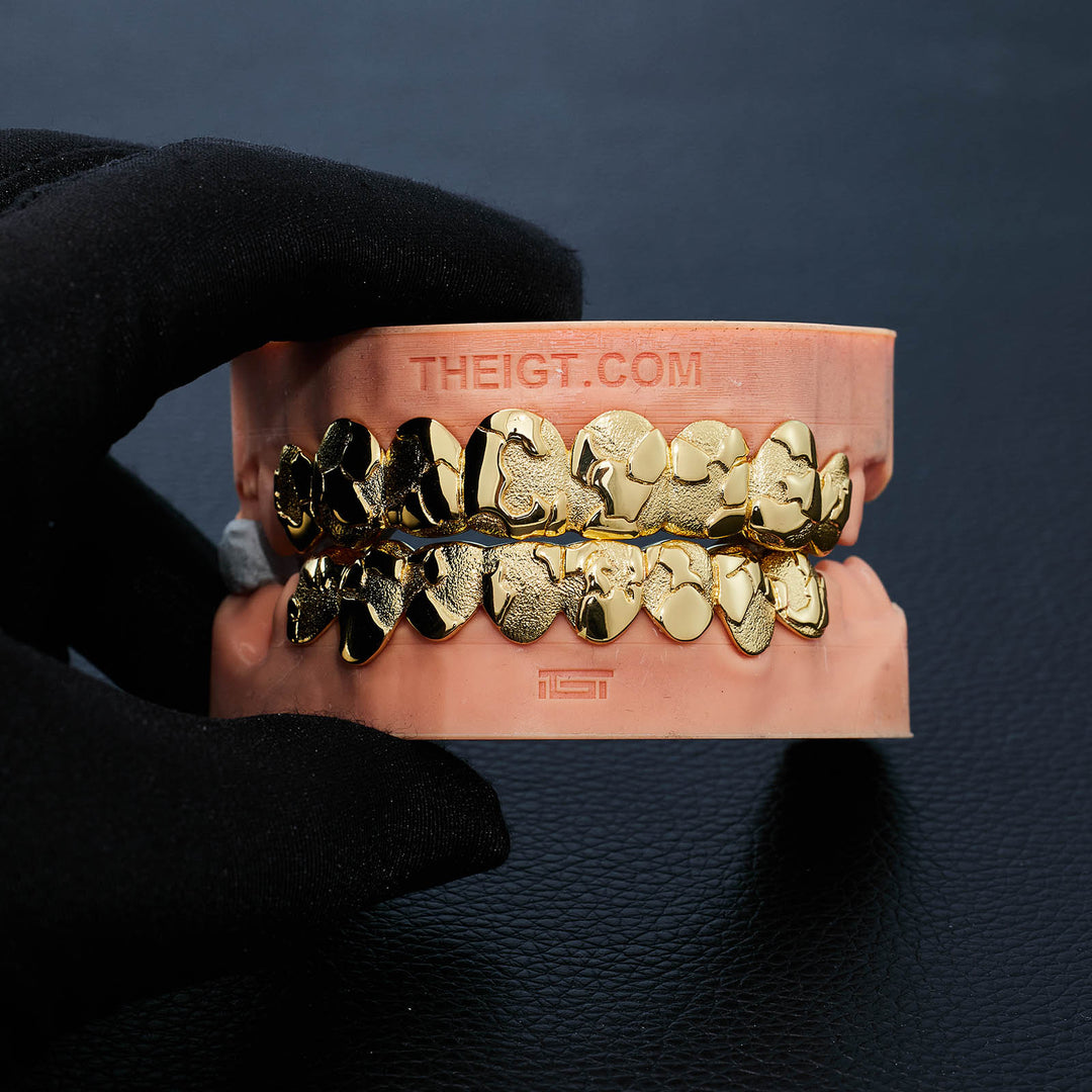 Custom Jigsaw Diamond Dust Grillz