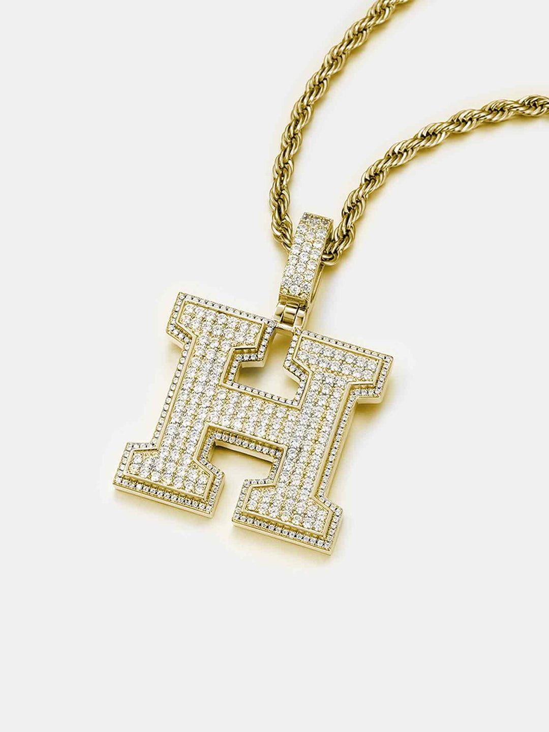 Custom Made H Moissanite Pendant