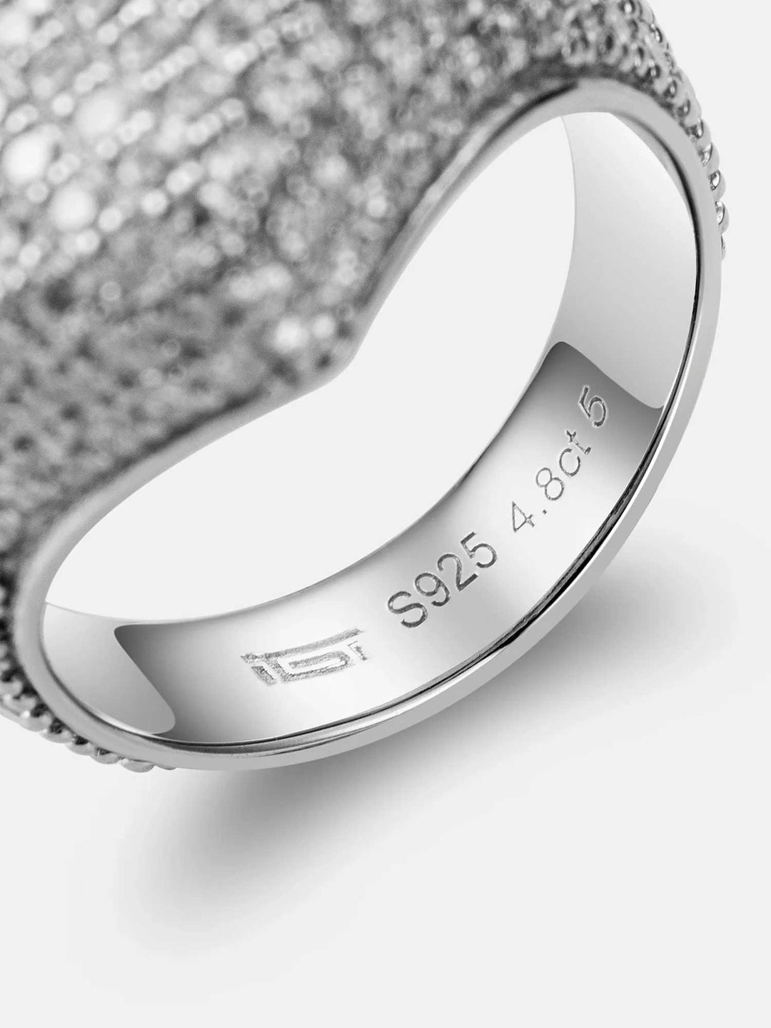 Made To Order Moissanite Iced Heart Shape Ring