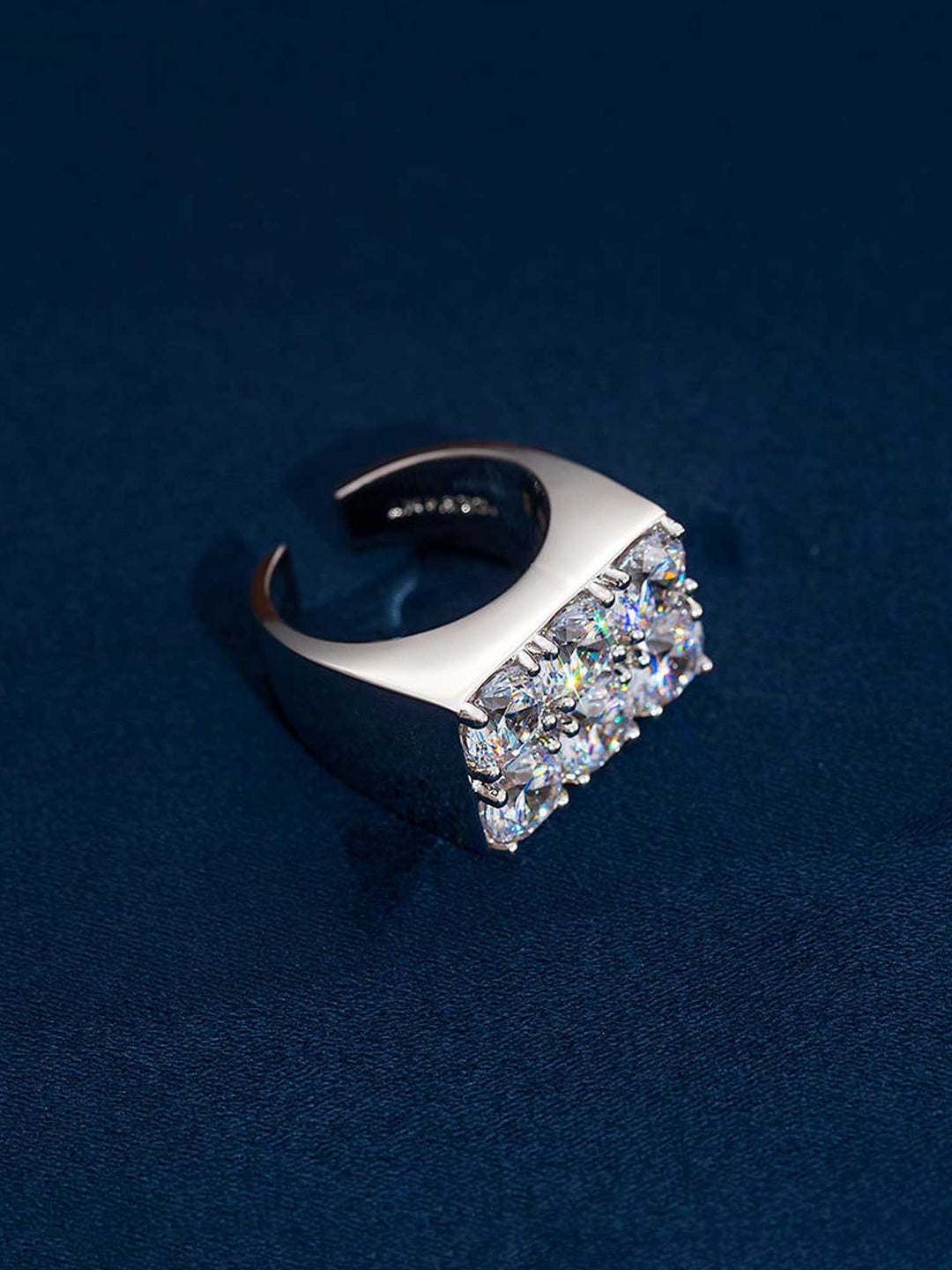 6CT S925 RECTANGULAR MOISSANITE RING