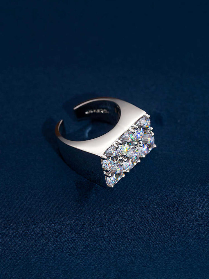 6CT S925 RECTANGULAR MOISSANITE RING
