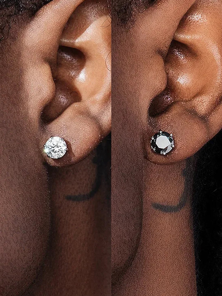 $69 Get 2 Pairs Certified Moissanite Stud Earrings