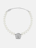 925 Sterling Silver Moissanite Emoji Pearl Bracelet