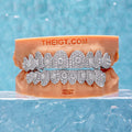 16 Pointer Stone On Center Moissanite Diamond Grillz