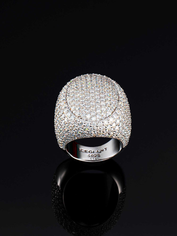 S925 Moissanite Large Oval Ring