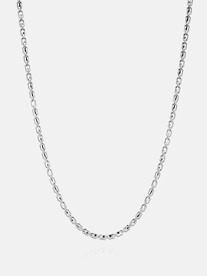 3mm Barrel Crystal Cut Bead Chain