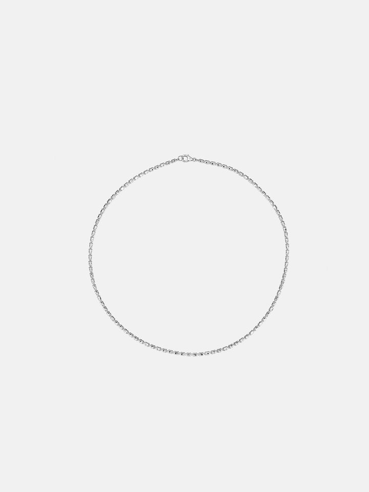 3mm Barrel Crystal Cut Bead Chain