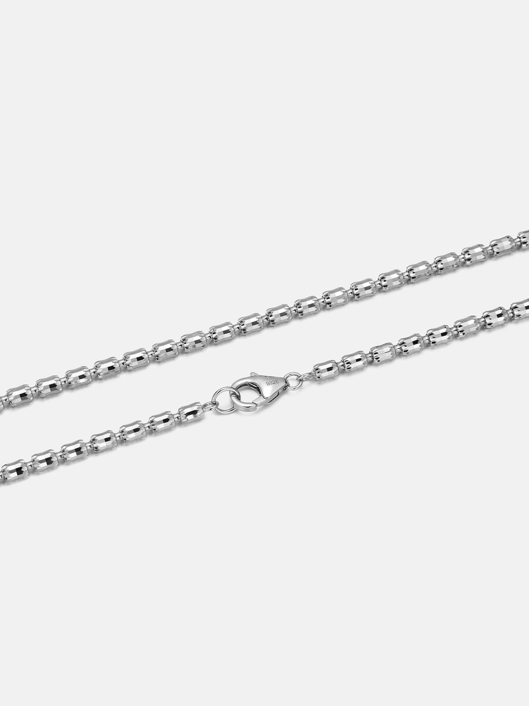 3mm Barrel Crystal Cut Bead Chain