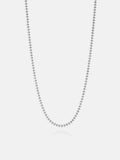 3mm Italian Silver Abacus Beads chain
