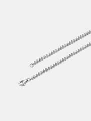 3mm Italian Silver Abacus Beads chain