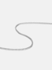 3mm Italian Silver Abacus Beads chain