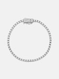 3mm Square Box Bracelet With Moissanite Clasp