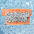 Custom Fully Iced Emerald Cut Grillz