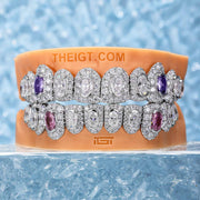 Honeymoon Set Round & Oval Cut Diamond Grillz