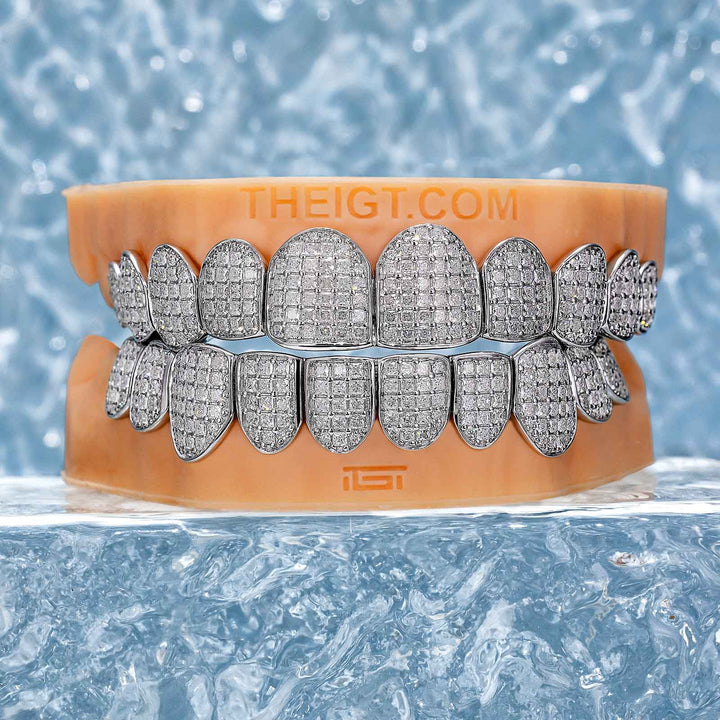 Custom Fully Iced Princess Cut Grillz