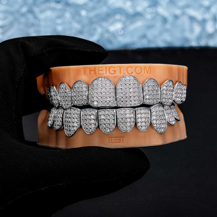 Custom Fully Iced Princess Cut Grillz