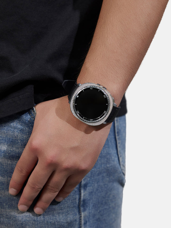 46mm Iced Out Moissanite Case Cover for Galaxy Watch 8 Classic