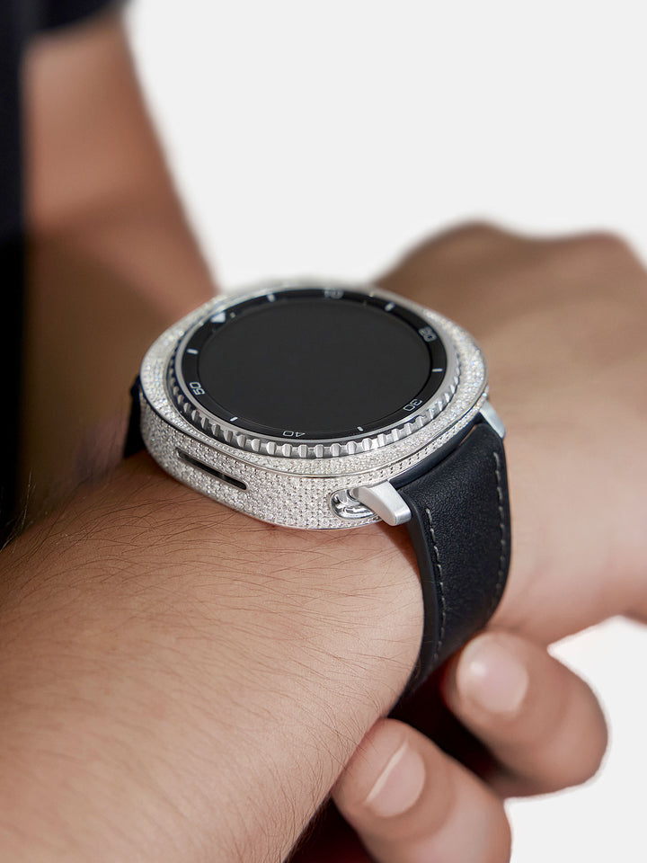 46mm Iced Out Moissanite Case Cover for Galaxy Watch 8 Classic
