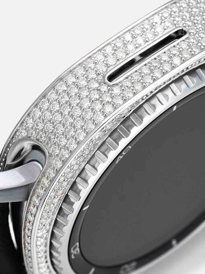 46mm Iced Out Moissanite Case Cover for Galaxy Watch 8 Classic