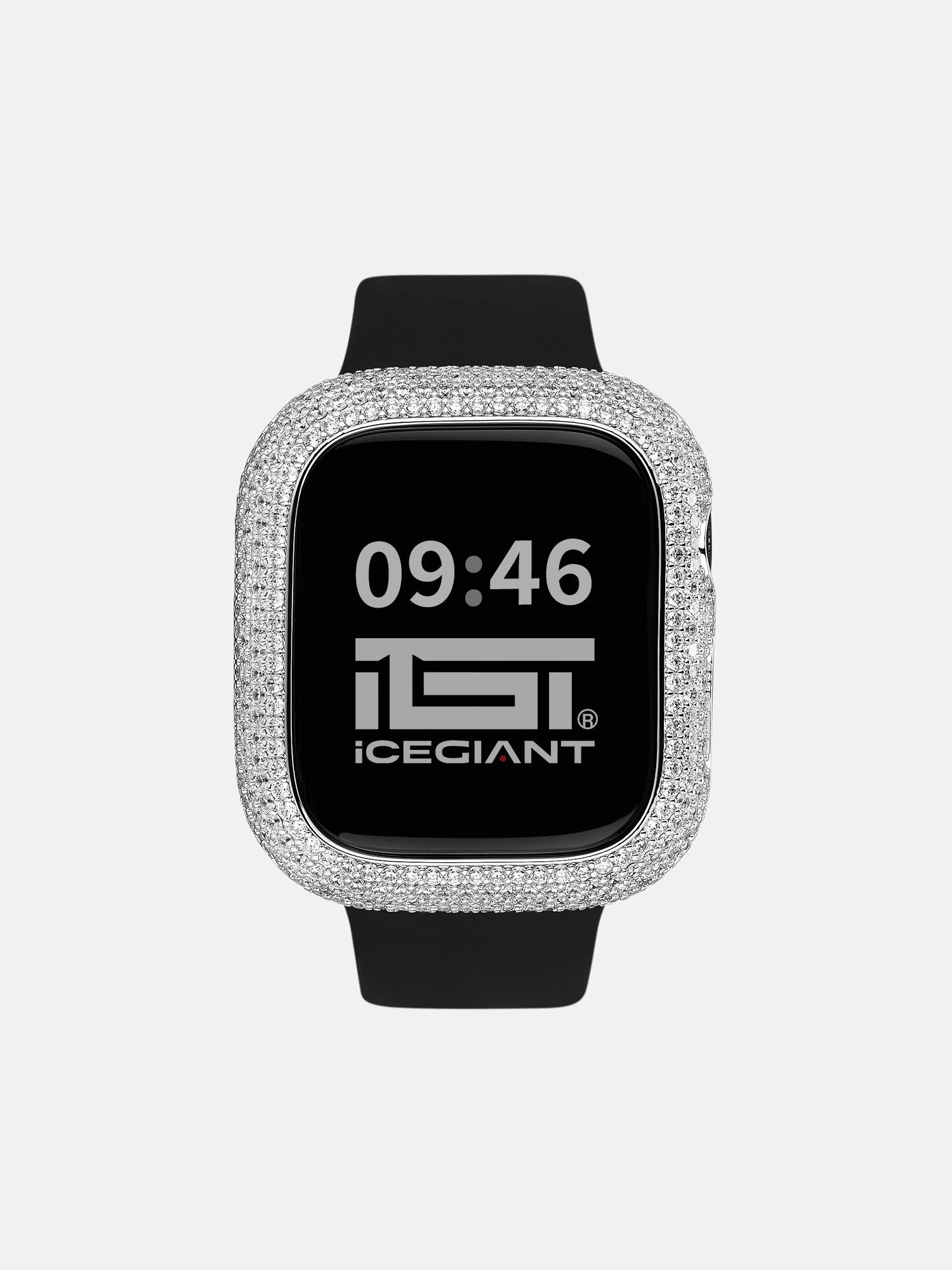 46mm Moissanite Bezel Case Cover For Apple Watch Series 10