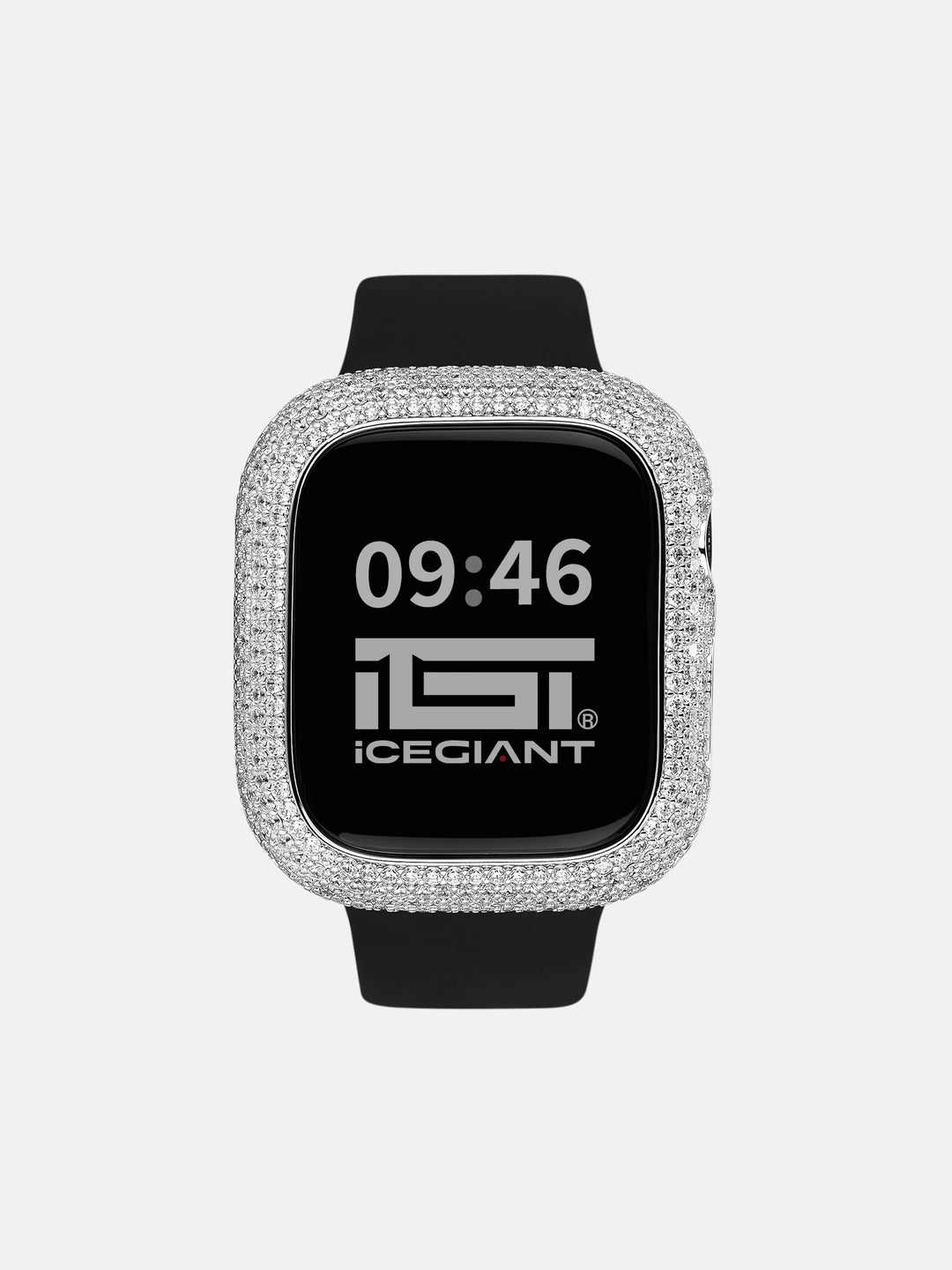 46mm Moissanite Bezel Case Cover For Apple Watch Series 10/ 11