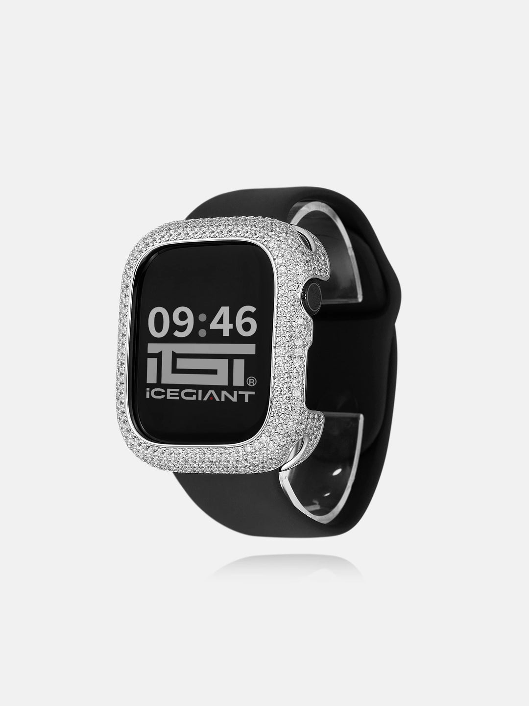 46mm Moissanite Bezel Case Cover For Apple Watch Series 10/ 11